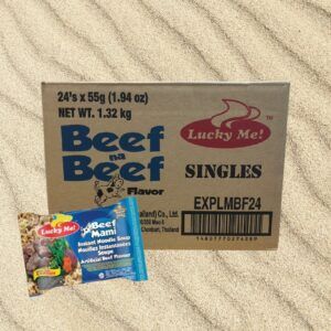 Lucky Me Noodles Box Beef 24x60g