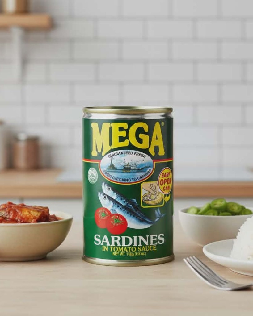 Mega Sardines in Tomato Green 155g