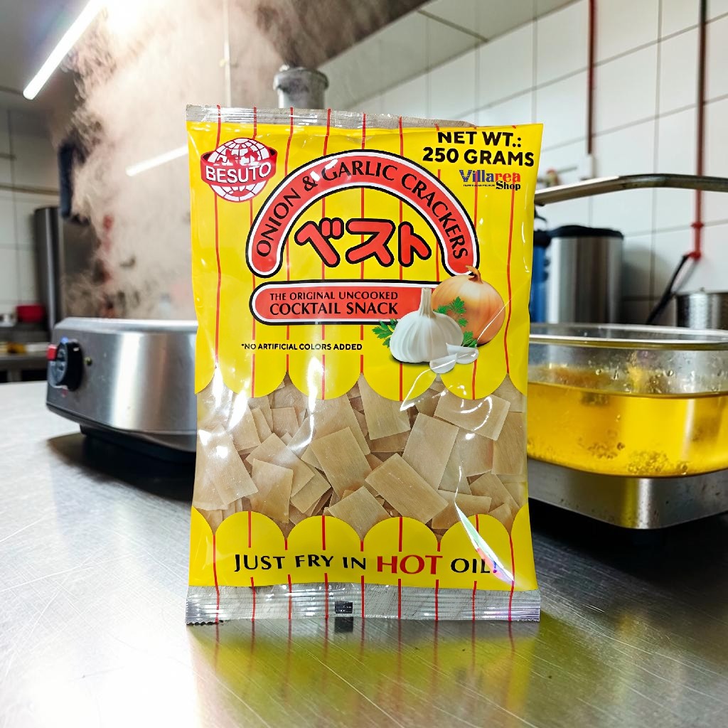 Besuto Prawn Crackers Onion & Garlic 250g